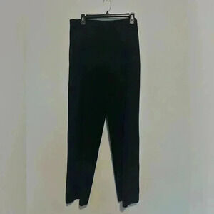 Exclusively Misook Women Black Pants Elastic Waist Pull On Size L 100% Acrylic
